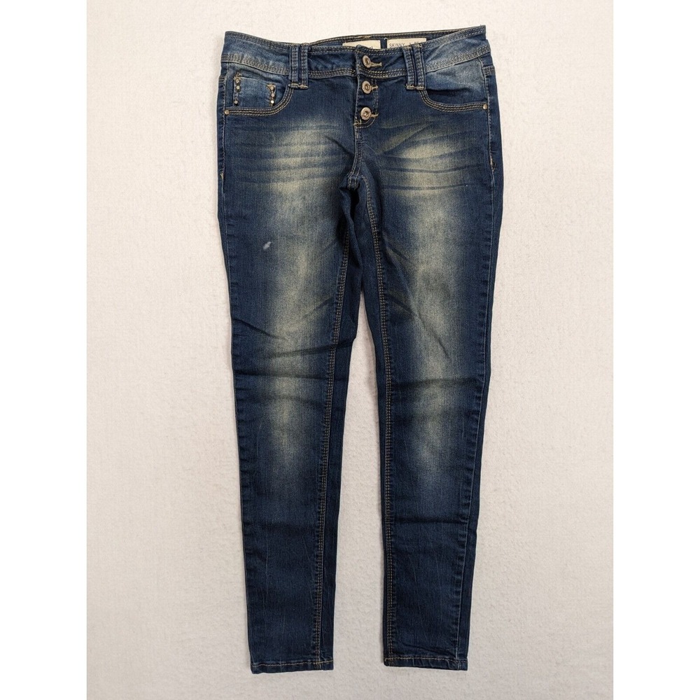 Ranbeeri Womens Jeans Skinny Size 3 Cotton Blend Blue